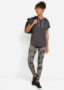 bonprix bonprix Sudadera oversize con capucha Antracita jaspeado Online