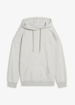 bonprix bonprix Sudadera oversize con capucha Gris claro jaspeado Best