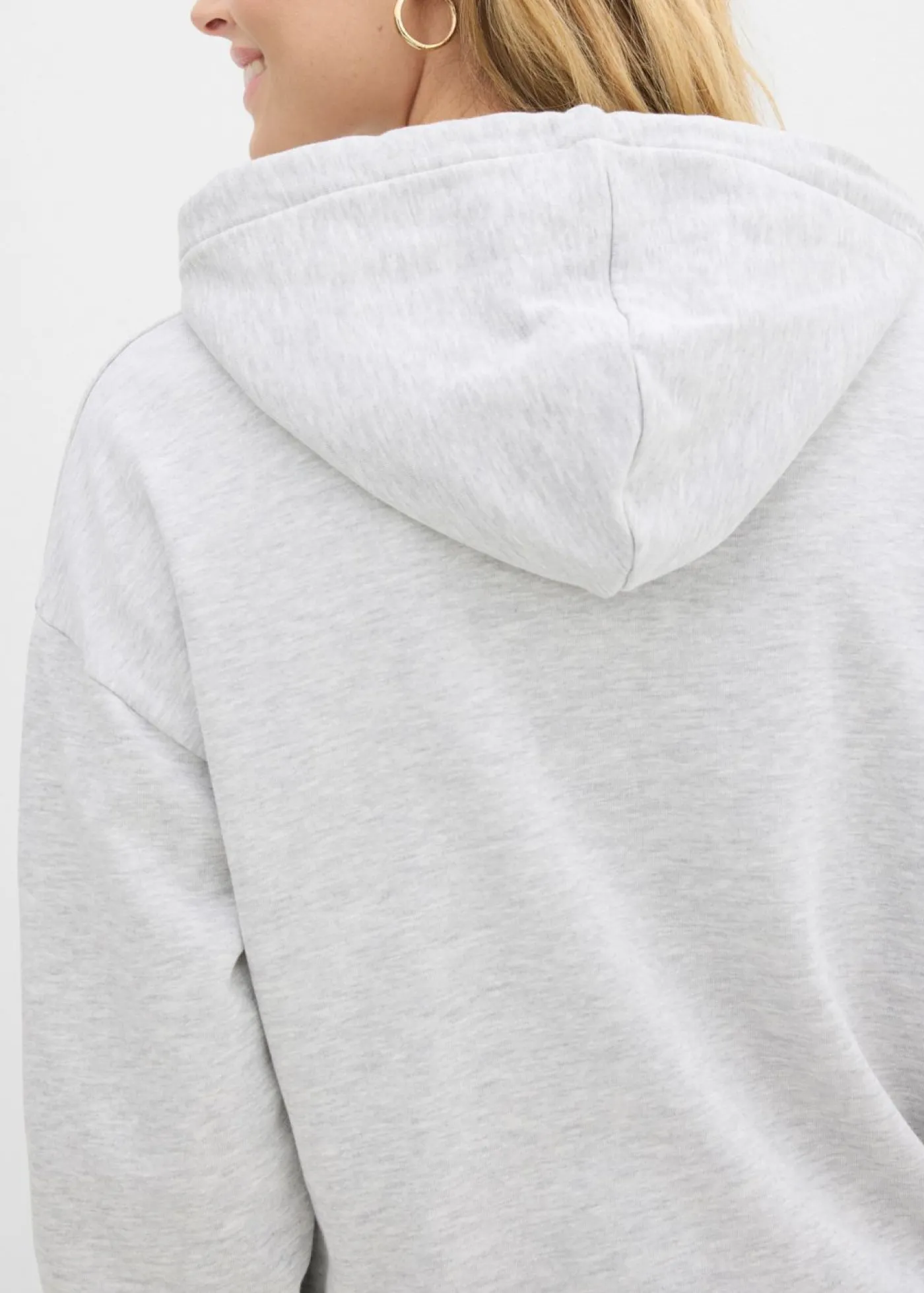 bonprix bonprix Sudadera oversize con capucha Gris claro jaspeado Best