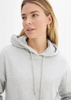 bonprix bonprix Sudadera oversize con capucha Gris claro jaspeado Best