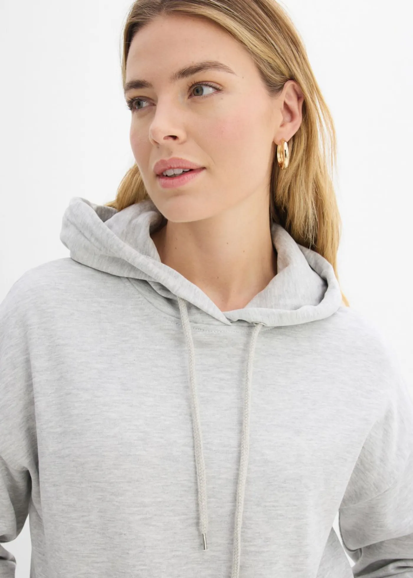 bonprix bonprix Sudadera oversize con capucha Gris claro jaspeado Best