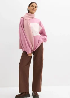bonprix bonprix Sudadera oversize de algodón orgánico Malva-rosa claro Discount