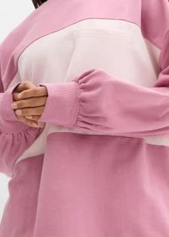 bonprix bonprix Sudadera oversize de algodón orgánico Malva-rosa claro Discount