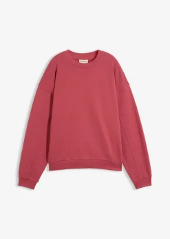 bonprix bonprix Sudadera oversize de algodón orgánico Rojo Clearance