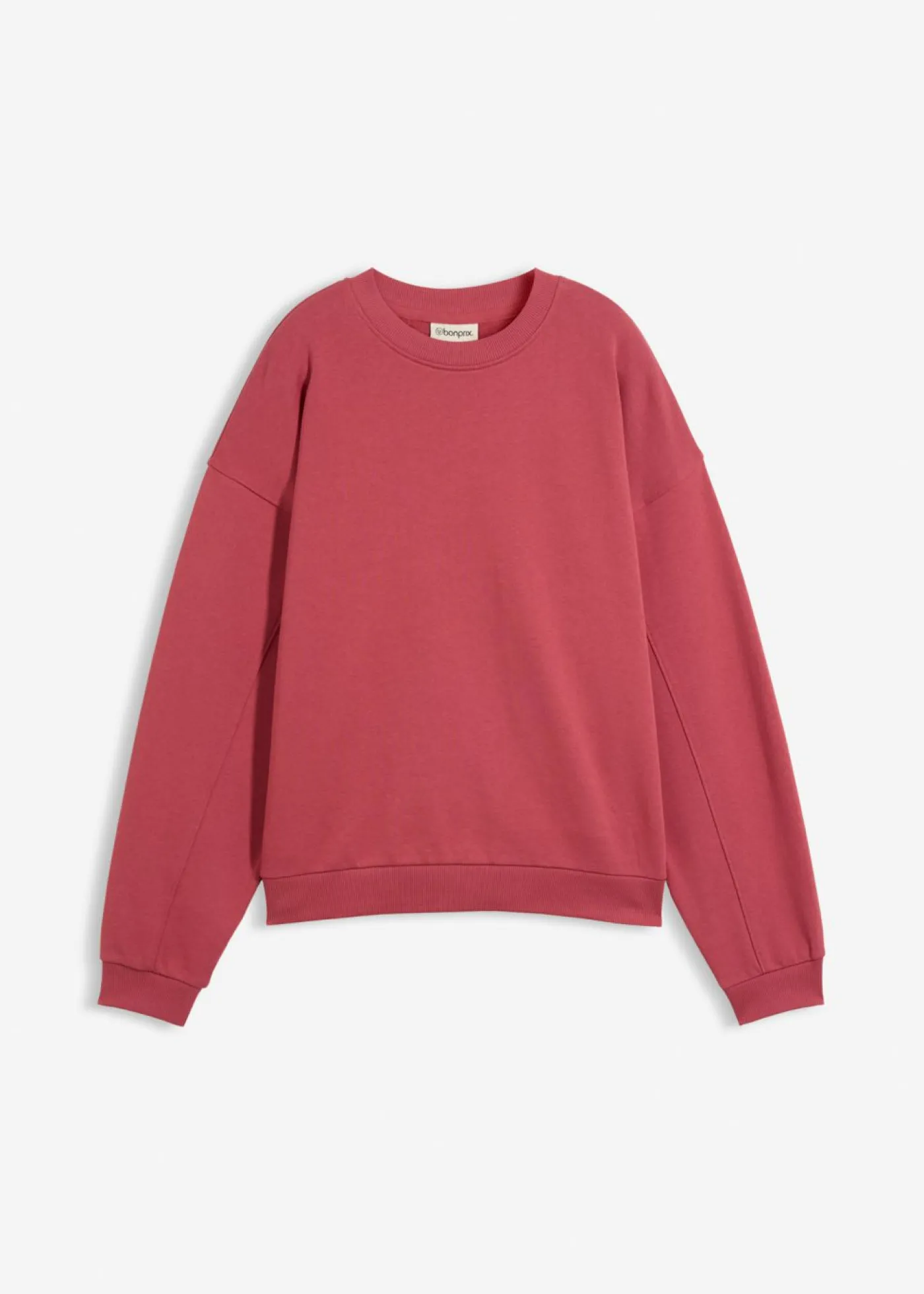 bonprix bonprix Sudadera oversize de algodón orgánico Rojo Clearance