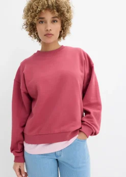 bonprix bonprix Sudadera oversize de algodón orgánico Rojo Clearance