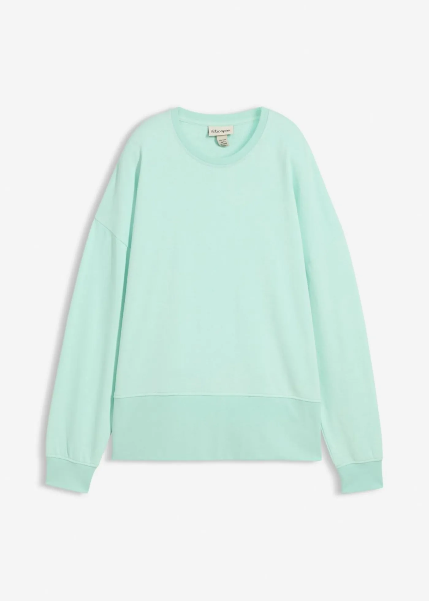 bonprix bonprix Sudadera oversize de mezcla de algodón Menta claro Best