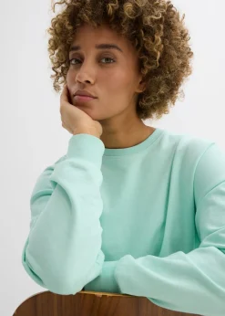 bonprix bonprix Sudadera oversize de mezcla de algodón Menta claro Best