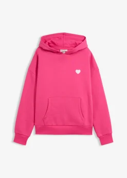 bonprix bonprix Sudadera oversize de mezcla de algodón suave con capucha Pink lady estampado Best