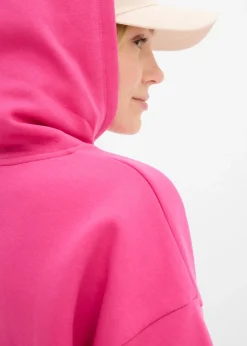 bonprix bonprix Sudadera oversize de mezcla de algodón suave con capucha Pink lady estampado Best