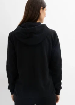 bonprix bonprix Sudadera premamá/de lactancia 2 en 1 de algodón orgánico puro Negro Clearance