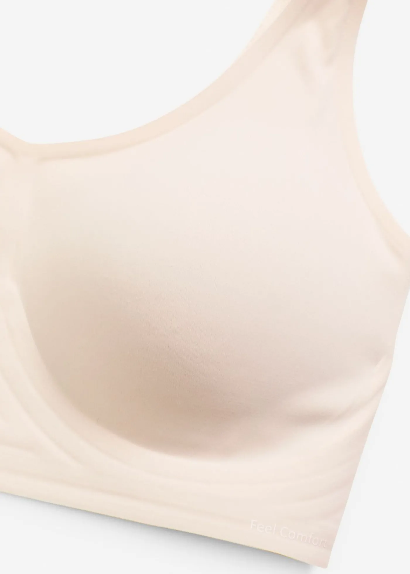bonprix bonprix Sujetador acolchado Feel Comfort sin aros con corte láser Beige-arena