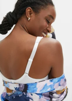bonprix bonprix Sujetador básico con aros y efecto brillante (2 unidades) Negro-blanco Clearance