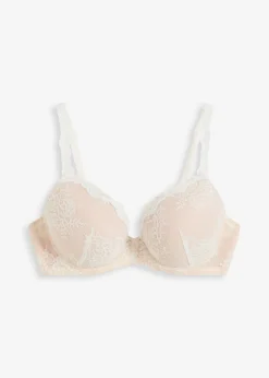 bonprix bonprix Sujetador con aros Blanco lana + beige mate  Best