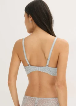 bonprix bonprix Sujetador con aros de encaje Gris-plata Clearance