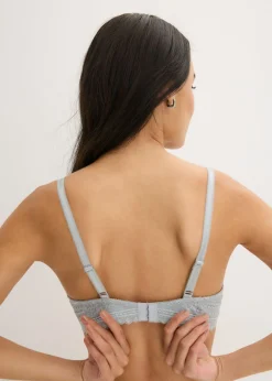 bonprix bonprix Sujetador con aros de encaje Gris-plata Hot