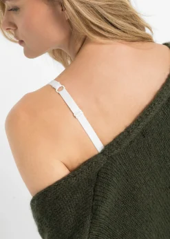 bonprix bonprix Sujetador con aros y encaje delicado (3 unidades) blanco-rosa + blanco-gris + blanco-turquesa Hot