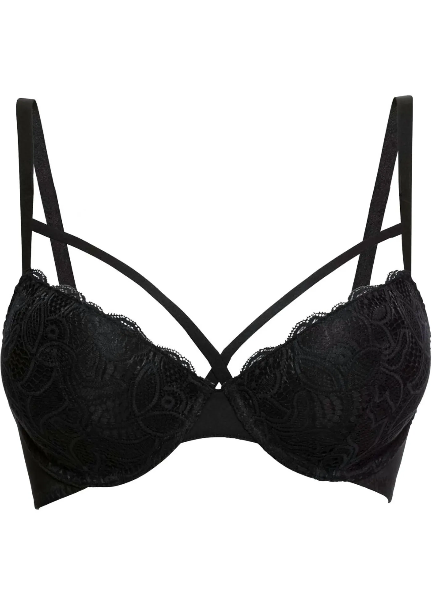 bonprix bonprix Sujetador con encaje delicado Negro Sale