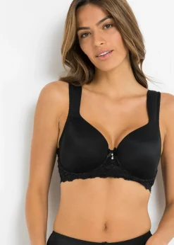 bonprix bonprix Sujetador con tirantes acolchados Negro Sale