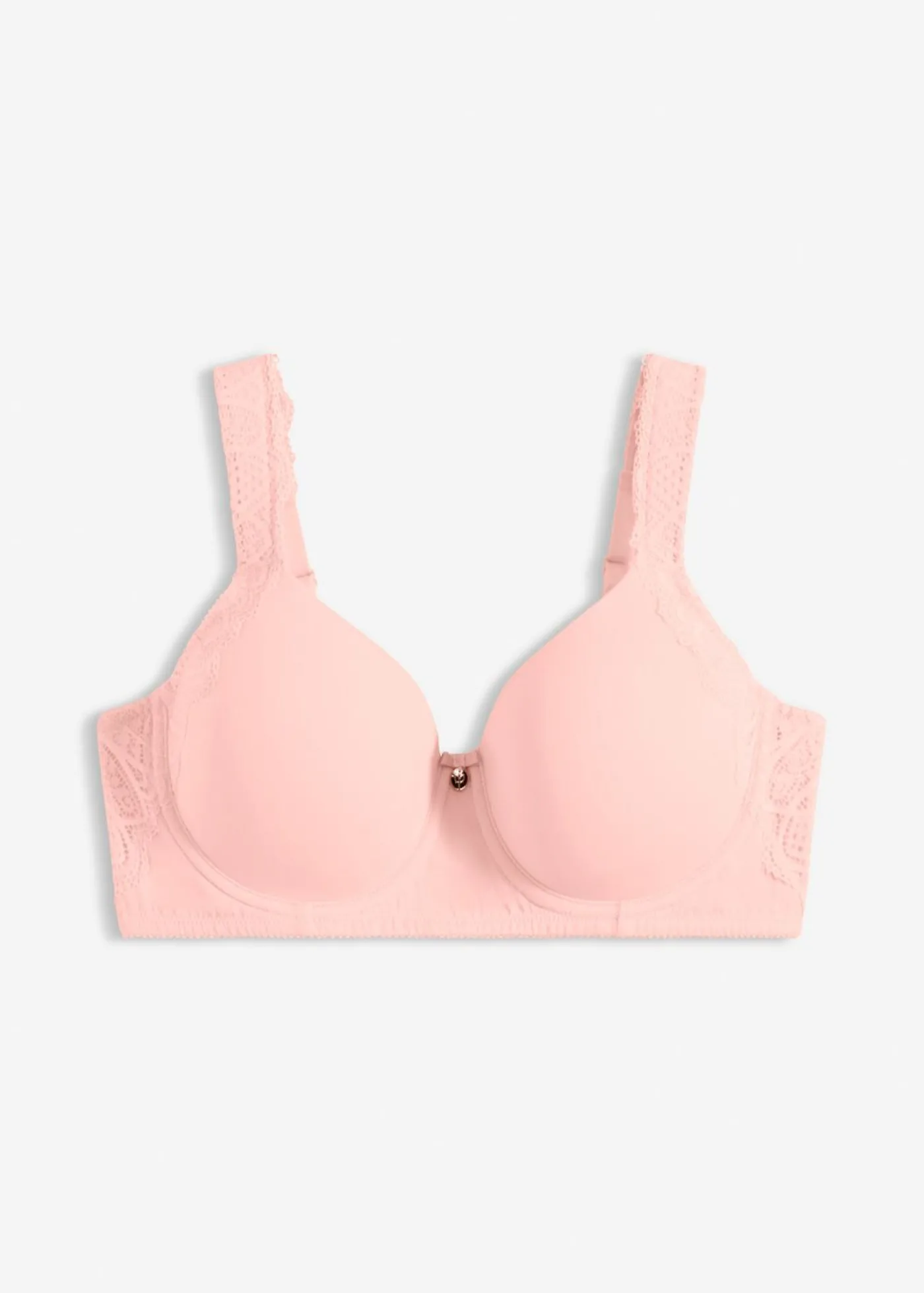 bonprix bonprix Sujetador con tirantes acolchados Rosa seda Sale