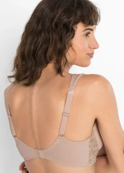 bonprix bonprix Sujetador con tirantes acolchados Beige mate New