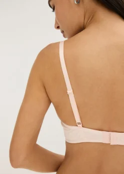 bonprix bonprix Sujetador de cierre frontal, sin aros, con algodón orgánico (2 unidades) rosa seda-gris claro jaspeado-blanco Hot