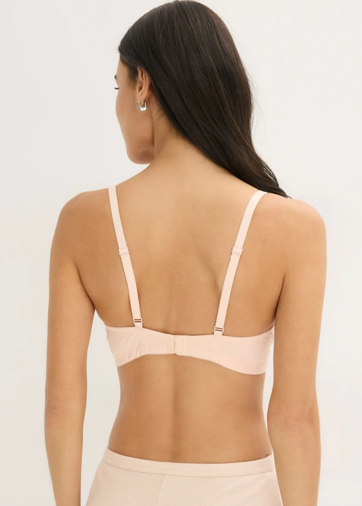 bonprix bonprix Sujetador de lactancia sin aros con algodón orgánico (2 unidades) Rosa seda + gris claro jaspeado Online