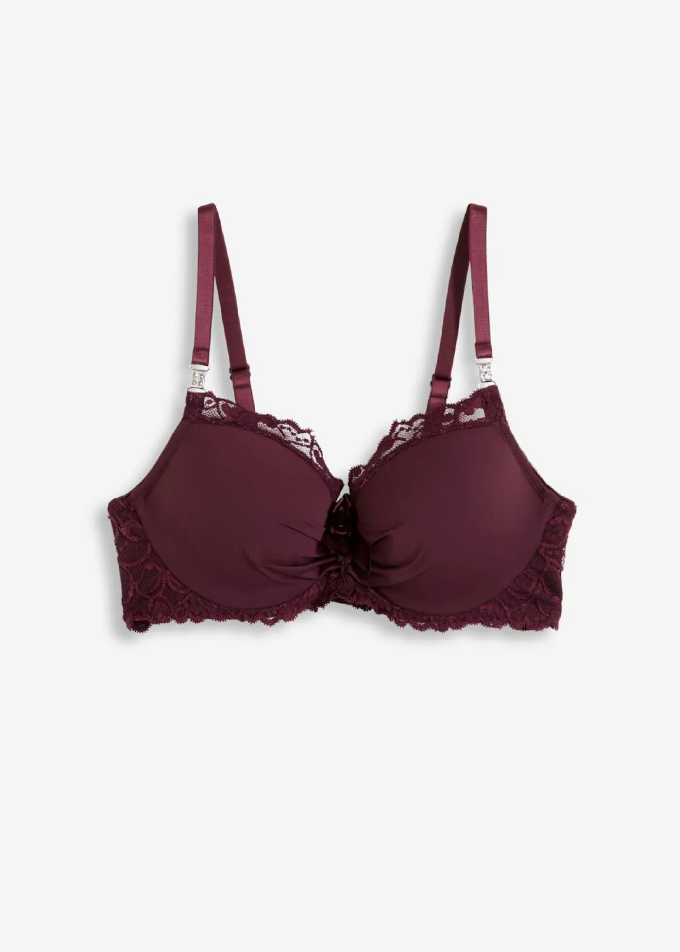 bonprix bonprix Sujetador de poliamida reciclada rojo burdeos Sale