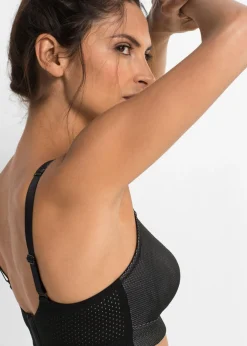 bonprix bonprix Sujetador deportivo con gran sujeción Negro Hot