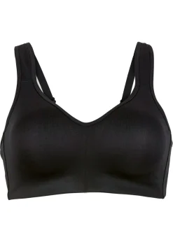 bonprix bonprix Sujetador deportivo con sujeción media Negro New