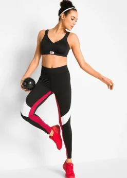 bonprix bonprix Sujetador deportivo con sujeción media Negro New