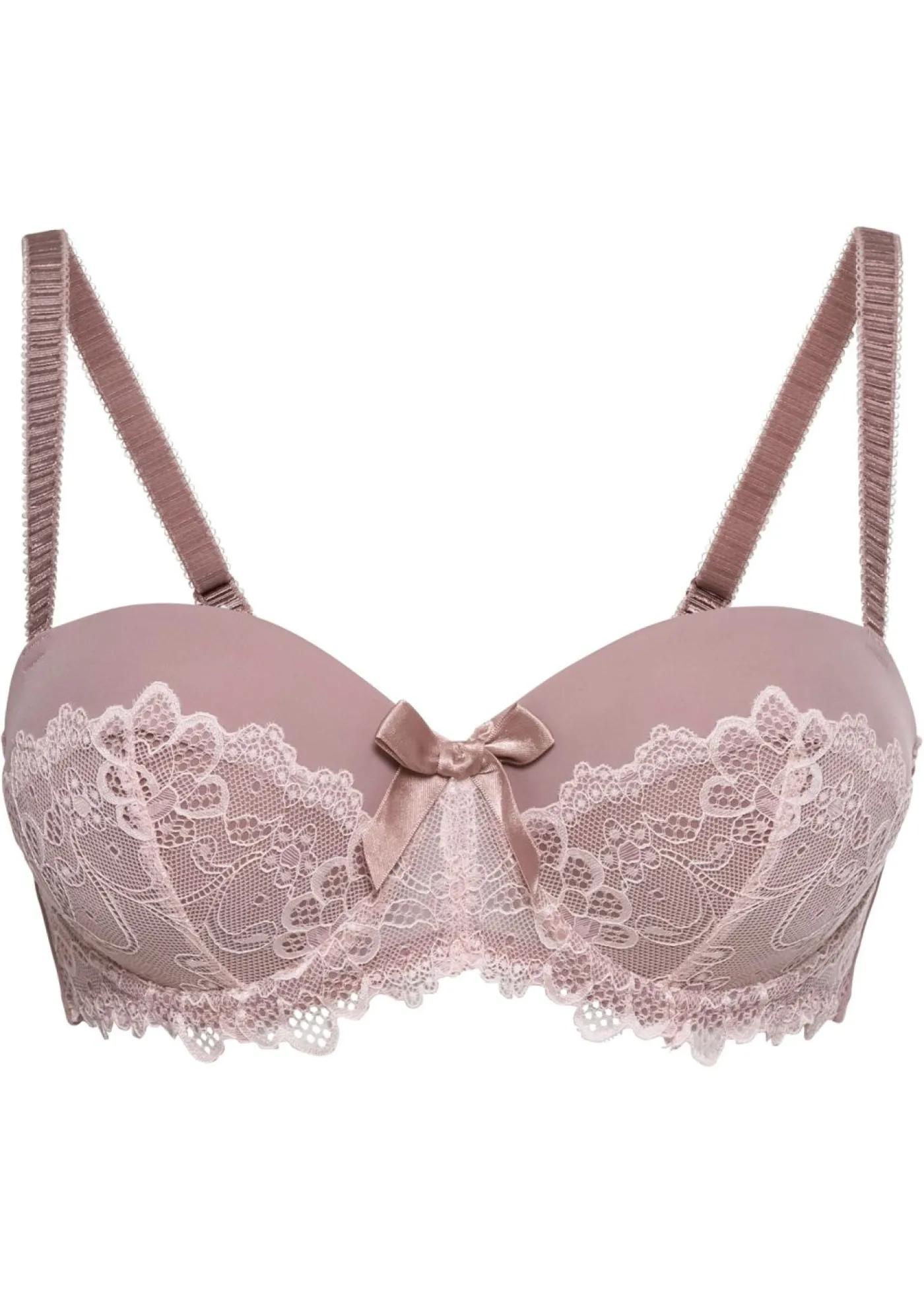 bonprix bonprix Sujetador estilo balconette con aros Rosa empolvado Sale