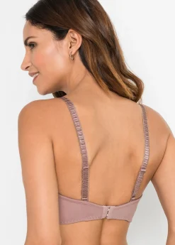 bonprix bonprix Sujetador estilo balconette con aros Rosa empolvado Sale