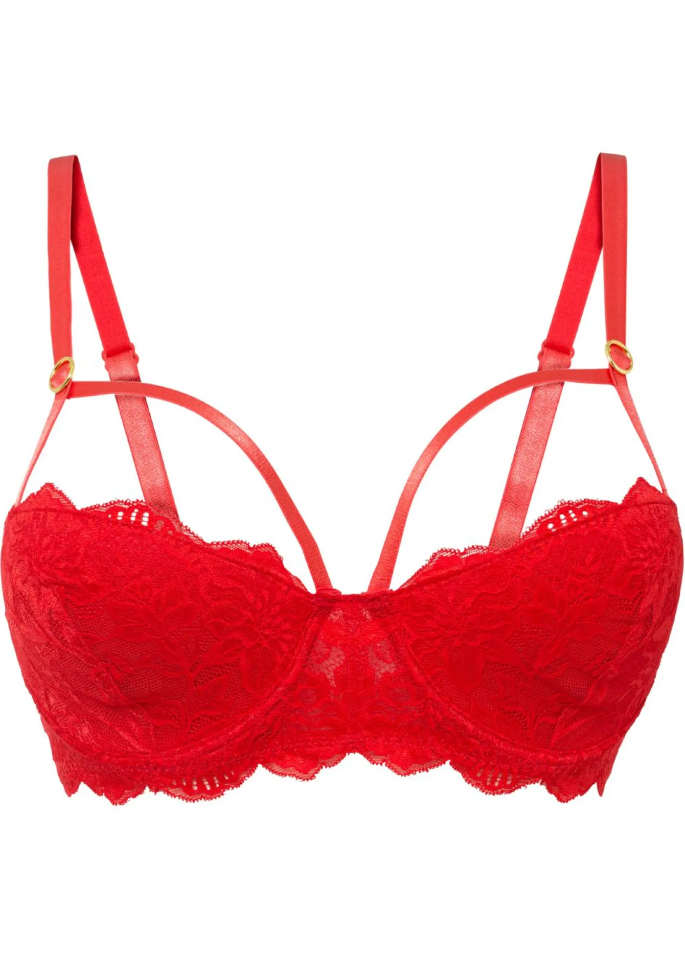 bonprix bonprix Sujetador estilo balconette con aros Rosa fresa Outlet