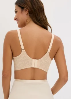 bonprix bonprix Sujetador Feel Comfort sin aros con corte láser y encaje beige perla Clearance