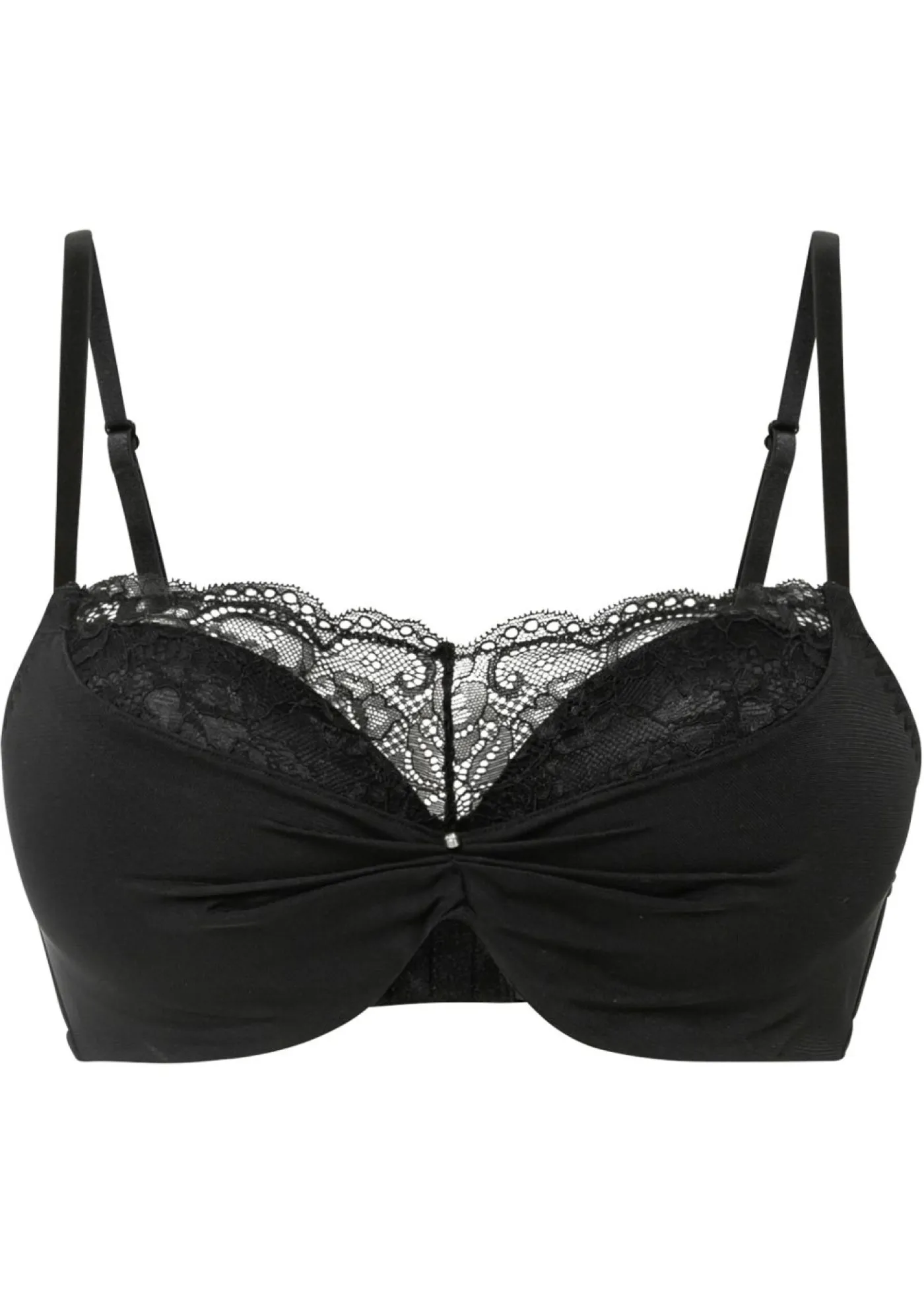 bonprix bonprix Sujetador push-up con detalles de pedrería Negro Outlet