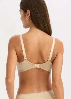 bonprix bonprix Sujetador reductor con bordado brillante Beige pardo Best