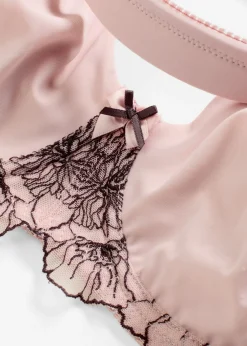 bonprix bonprix Sujetador reductor con bordado delicado rosa mate-baya Discount