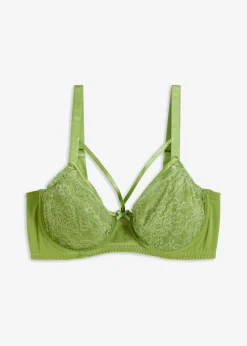 bonprix bonprix Sujetador reductor con encaje de filigrana Esmeralda Hot
