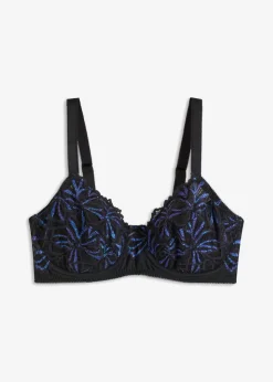 bonprix bonprix Sujetador reductor con hilo brillante multicolor Negro Online
