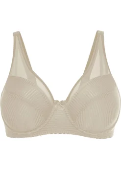 bonprix bonprix Sujetador reductor con malla Nude Online