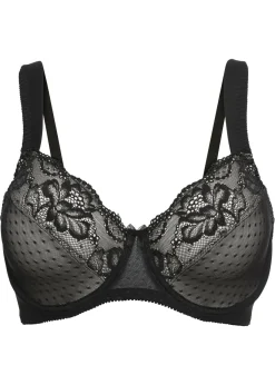 bonprix bonprix Sujetador reductor con tirantes acolchados Negro-beige arena Best
