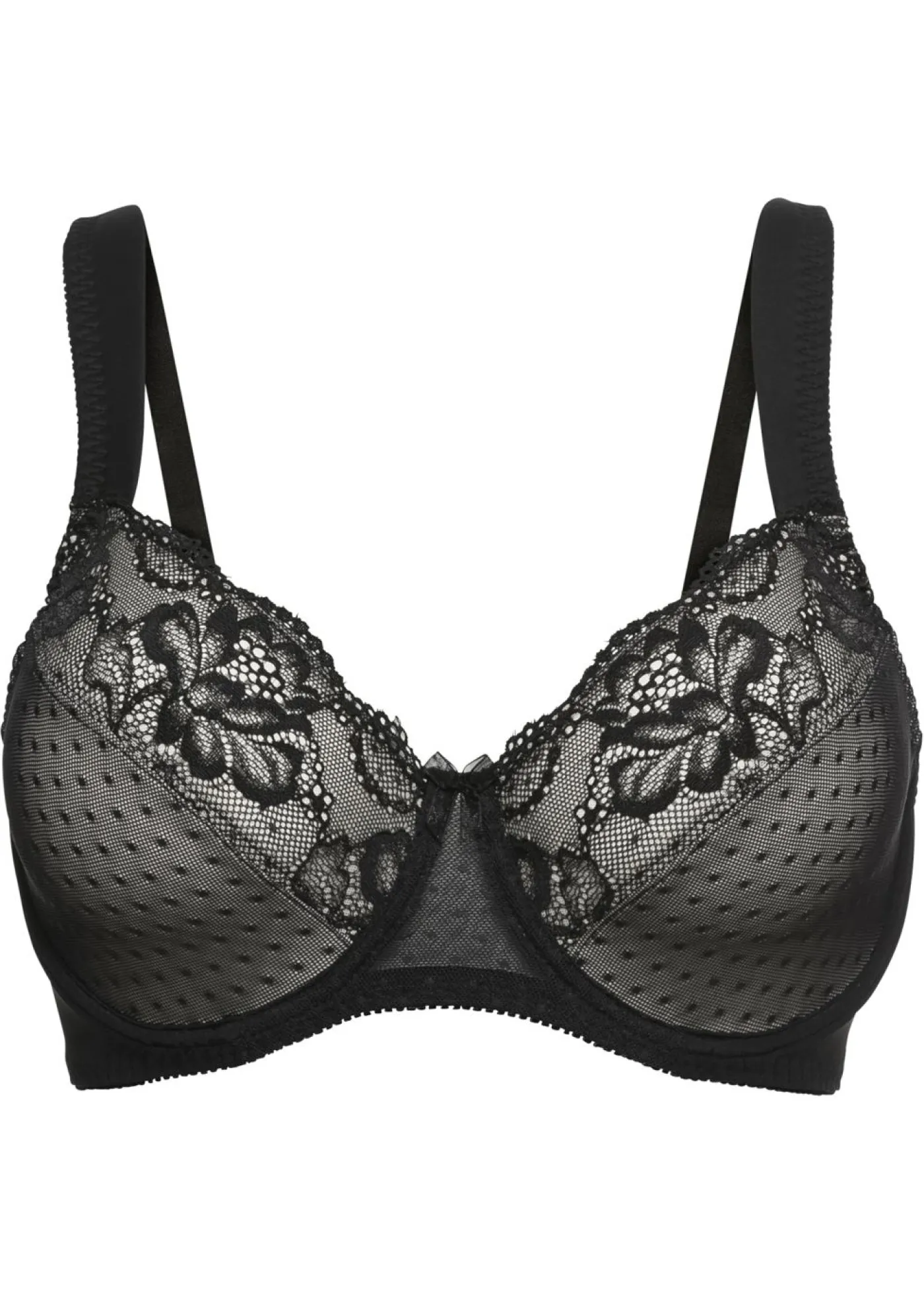 bonprix bonprix Sujetador reductor con tirantes acolchados Negro-beige arena Best