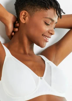 bonprix bonprix Sujetador reductor con tirantes acolchados Blanco