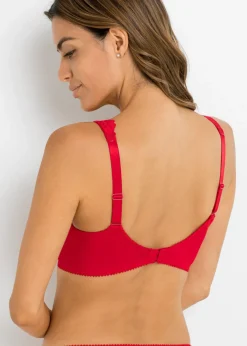 bonprix bonprix Sujetador reductor con tirantes acolchados (2 unidades) Rosa fresa + gris jaspeado Sale