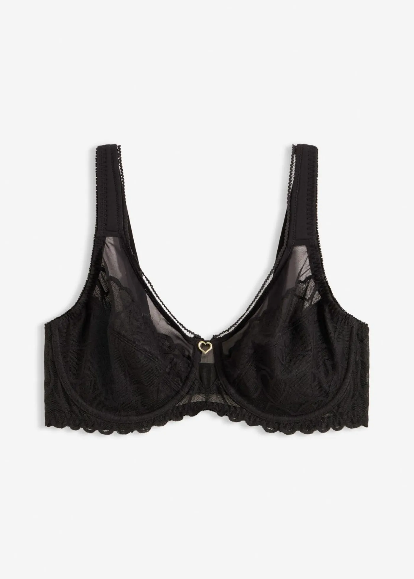 bonprix bonprix Sujetador reductor con tirantes acolchados Negro New