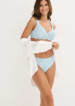 bonprix bonprix Sujetador reductor con tirantes acolchados (2 unidades) Azul crema + marrón oscuro Hot