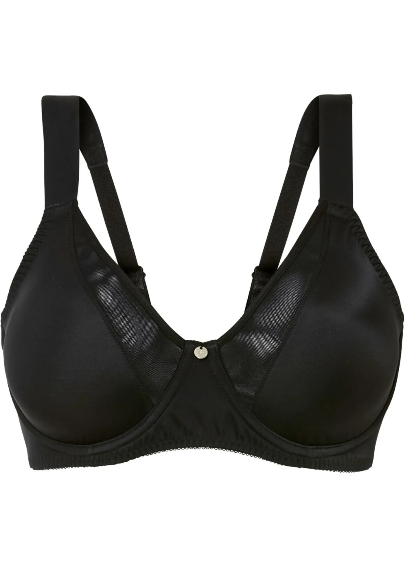 bonprix bonprix Sujetador reductor con tirantes acolchados Negro Outlet