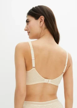 bonprix bonprix Sujetador reductor con tirantes acolchados Beige-arena Discount