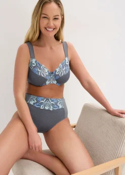 bonprix bonprix Sujetador reductor con tirantes acolchados Gris granito Discount
